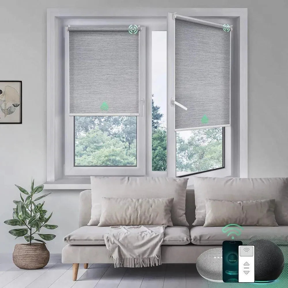 Motorized No Drill Roller Shades | No Tools Needed – Yoolax
