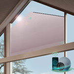 Smart blackout honeycomb shades for pentagonal shape windows-light pink