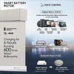 Smart solar roller shades with voice control, app control , and timer functions
