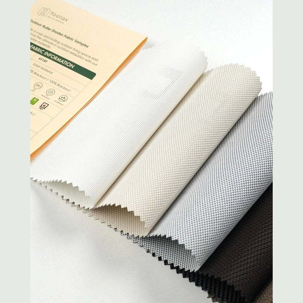 Yoolax Outdoor Roller Shades Fabric Samples