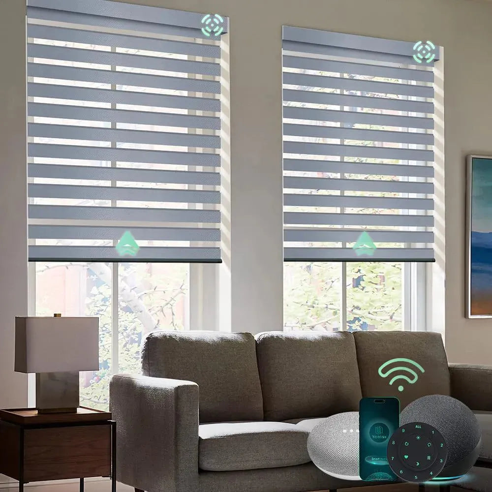 Yoolax Motorized Zebra Blinds V-Series - Yoolax