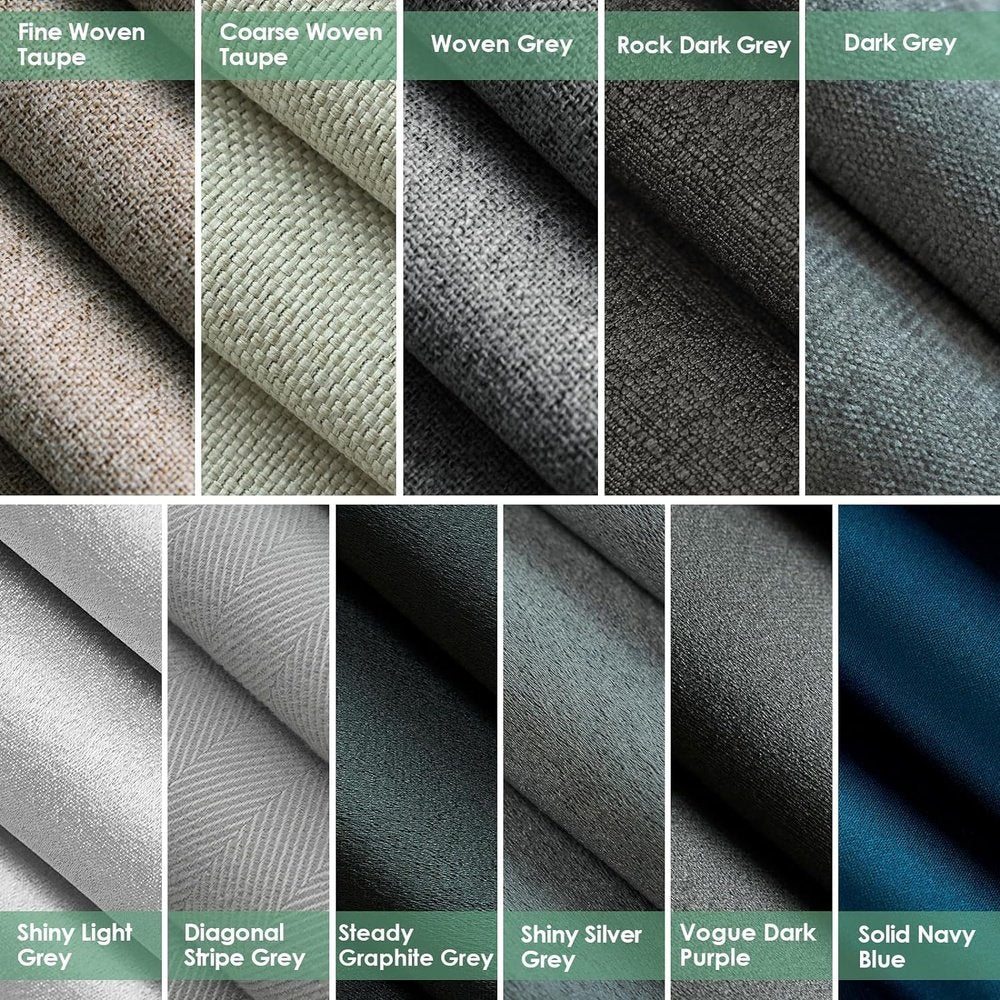 Yoolax Motorized Curtain Drape Fabric Samples Multi-dark Color