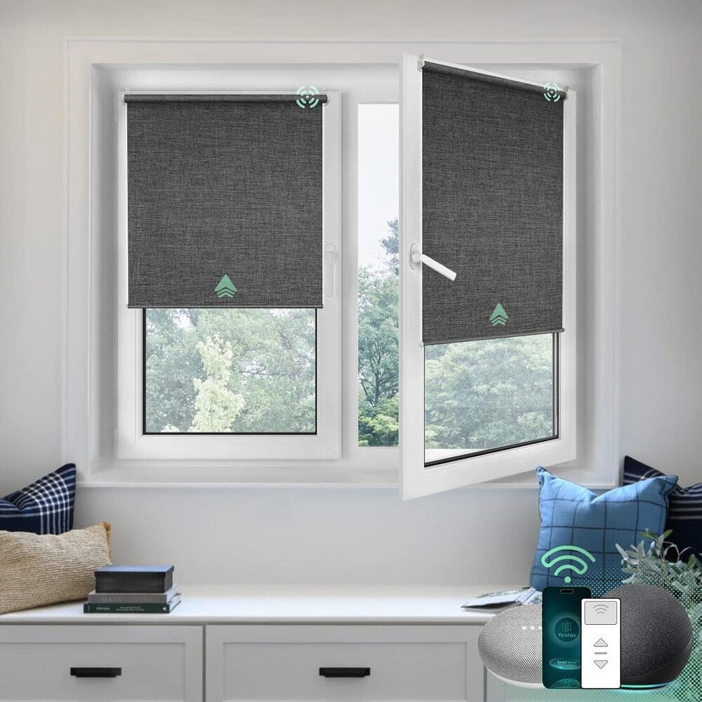 Yoolax Motorized Roller Blinds No Tools No Drill