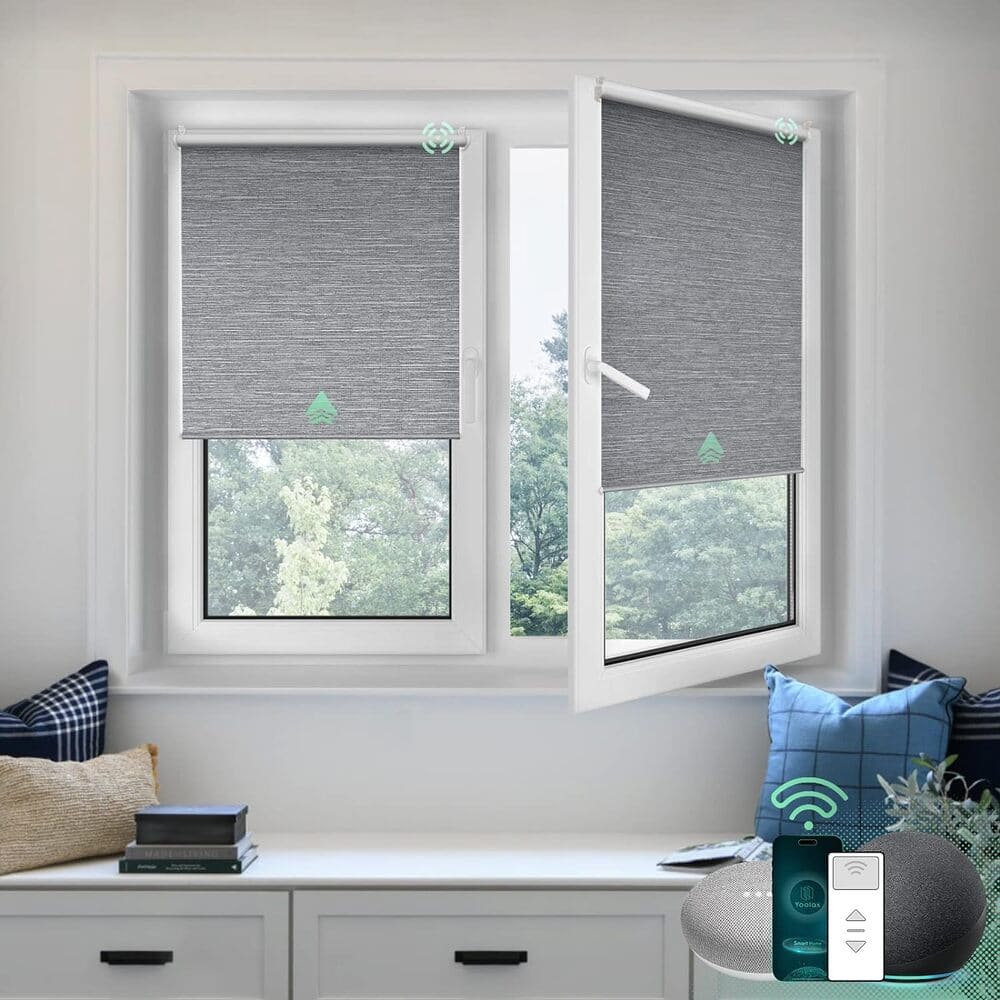 Yoolax Motorized Roller Blinds No Tools No Drill