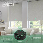 Control up to 9 roller shades simultaneously with remote