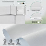 The fabric features blackout, heat insulation, privacy protection