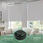 Control up to 9 roller shades simultaneously with remote