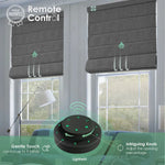 Control up to 9 blackout roman shades simultaneously with remote