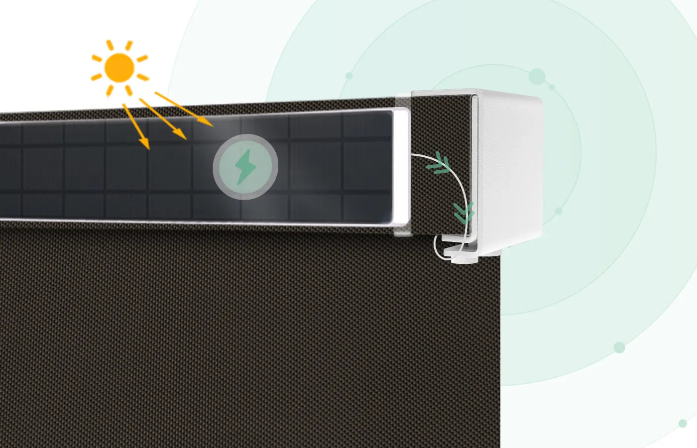 Supports solar panel charging, saving energy and protecting the environment