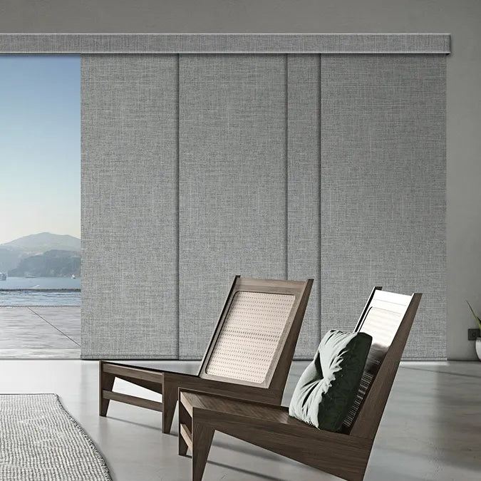 Shop motorized panel track blinds for sliding doors and wide windows
