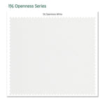1% openness motorized solar shades fabric sample — White.