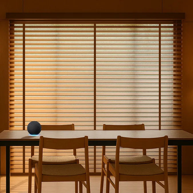 Shop motorized venetian blinds for adjustable light and classic design