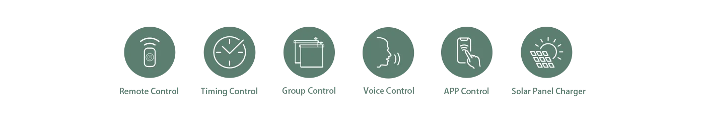 Smart control via remote, app, or voice commands, plus scheduling and group management.