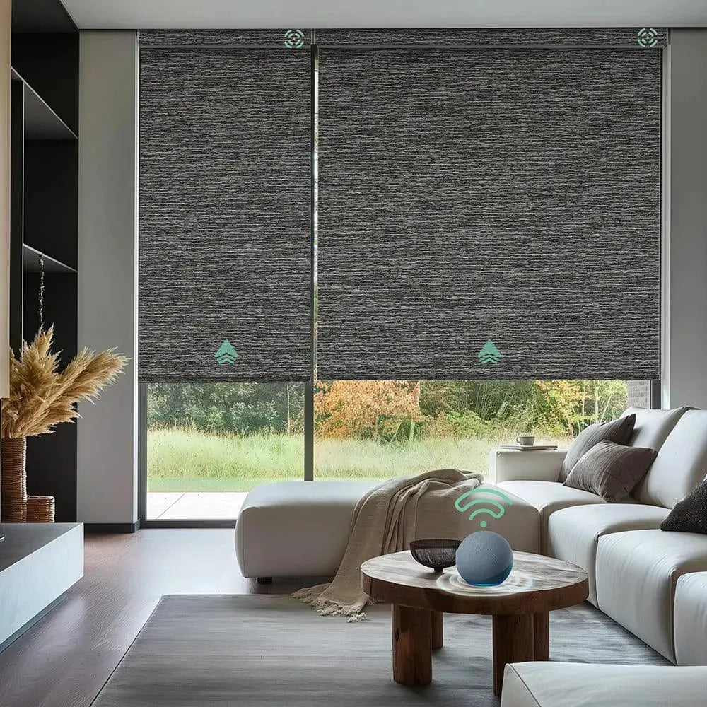 Yoolax Motorized Roller Shades 100% Blackout V-Series - Yoolax
