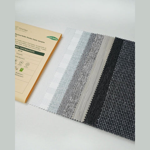 Yoolax 100% Blackout Roller Blinds Fabric Samples V Series