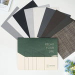 Yoolax motorized solar shades fabric samples.