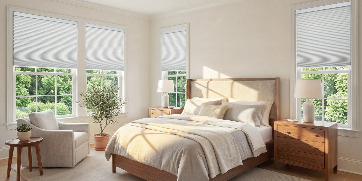 Cellular Honeycomb Shades with Energy Efficient Insulation and Modern Design
